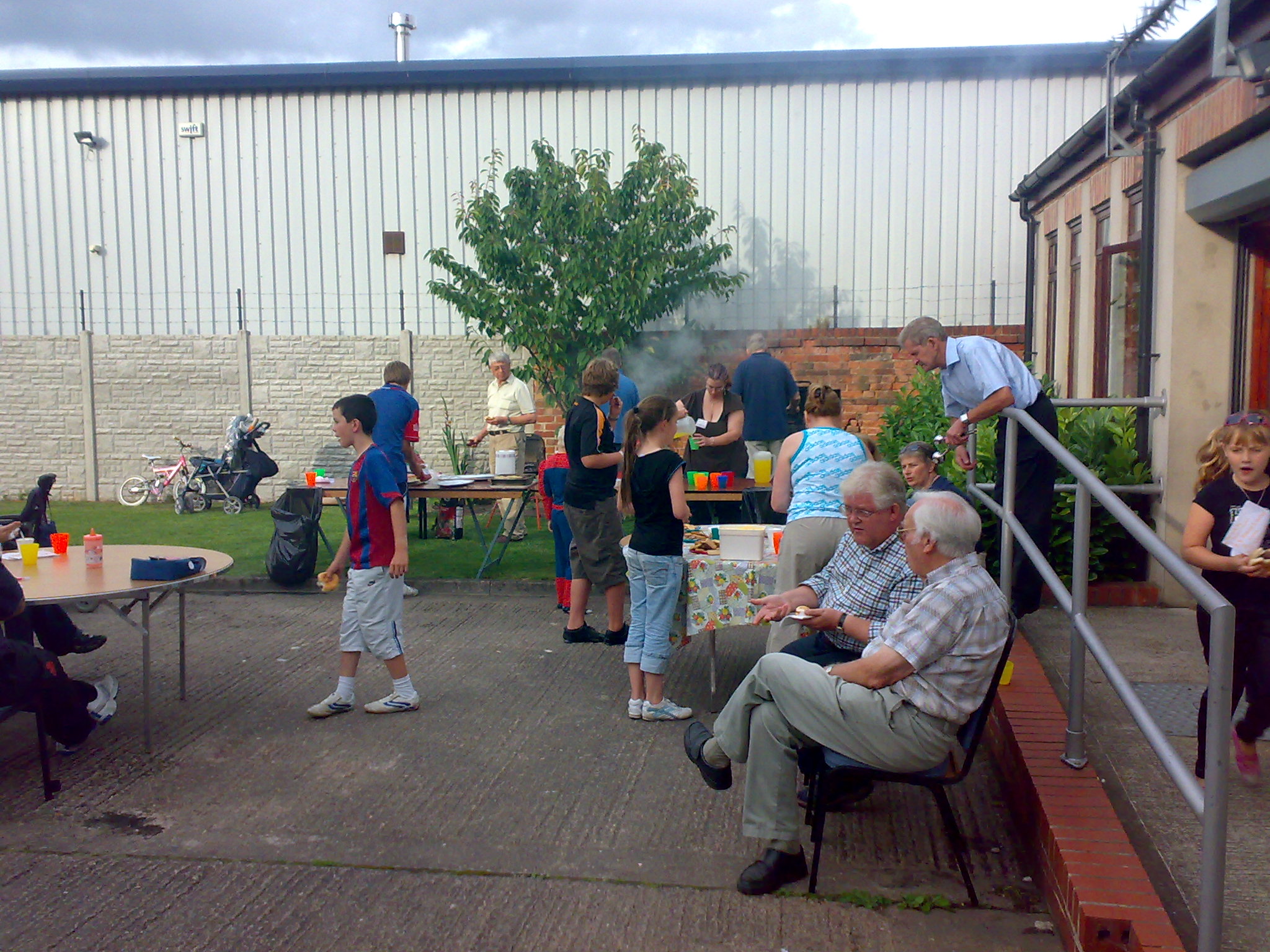 At the barbecue